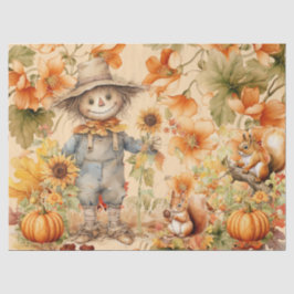 Halloween Waterverf Foliage & Scarecrow Decoupage Tissuepapier