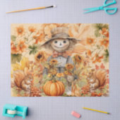 Halloween Waterverf Foliage & Scarecrow Decoupage Tissuepapier (Craft)