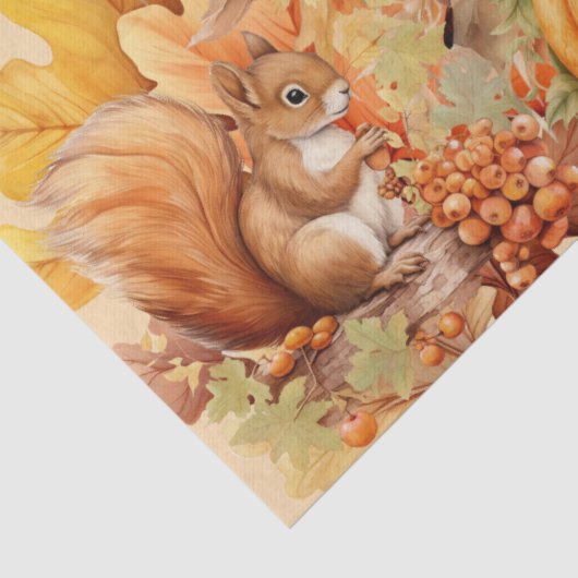 Halloween Waterverf Foliage & Scarecrow Decoupage Tissuepapier (Detail)