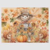 Halloween Waterverf Foliage & Scarecrow Decoupage Tissuepapier (Voorkant)