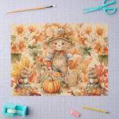 Halloween Waterverf Foliage & Scarecrow Decoupage Tissuepapier (Craft)