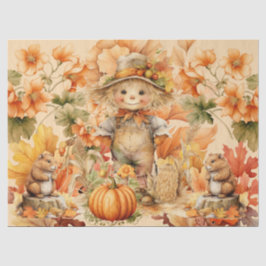Halloween Waterverf Foliage & Scarecrow Decoupage Tissuepapier