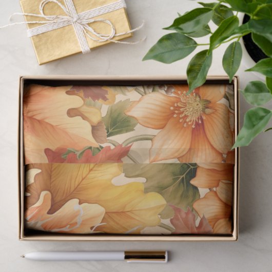 Halloween Waterverf Fox & Pumpkins Decoupage Tissuepapier (Geschenk)