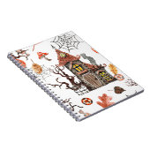 Halloween Waterverf: Haunted House Pattern. Notitieboek (Rechterzijde)