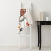 Halloween Waterverf: Haunted House Pattern. Sherpa Deken (In situ)