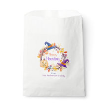 Halloween - Waterverf met "Happy Haunting"