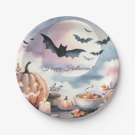 Halloween-waterverf Papieren Bordje