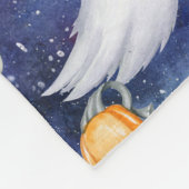 Halloween Waterverf Patroon Fleece Deken (Hoek)