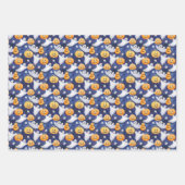 Halloween Waterverf Patroon Inpakpapier Vel (Voorkant)