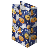 Halloween Waterverf Patroon Klein Cadeauzakje (Achterkant Gekanteld)