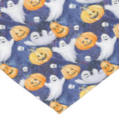 Halloween Waterverf Patroon Korte Tafelloper (Hoek)