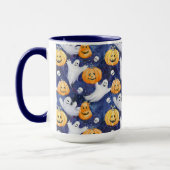 Halloween Waterverf Patroon Mok (Links)