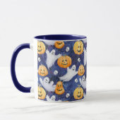 Halloween Waterverf Patroon Mok (Links)