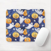 Halloween Waterverf Patroon Muismat (Met muis)
