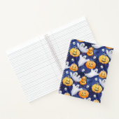 Halloween Waterverf Patroon Notitieboek (Binnen)