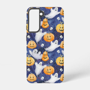 Halloween Waterverf Patroon Samsung Galaxy Hoesje
