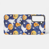 Halloween Waterverf Patroon Samsung Galaxy Hoesje (Achterkant horizontaal)