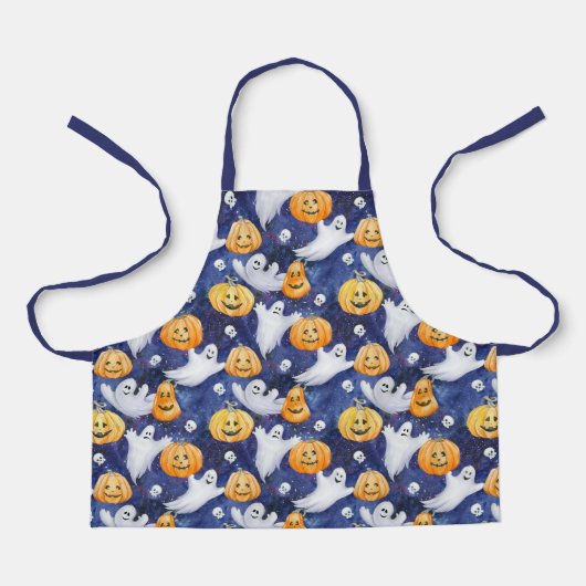 Halloween Waterverf Patroon Schort (Voorkant)