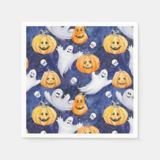 Halloween Waterverf Patroon Servet