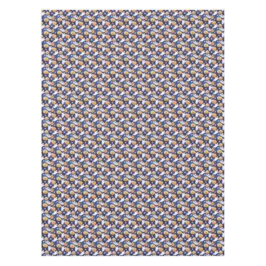 Halloween Waterverf Patroon Tafelkleed (Voorkant)