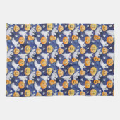 Halloween Waterverf Patroon Theedoek (Horizontaal)