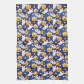 Halloween Waterverf Patroon Theedoek (Verticaal)