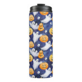 Halloween Waterverf Patroon Thermosbeker (Voorkant)