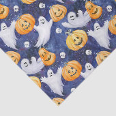 Halloween Waterverf Patroon Tissuepapier (Detail)