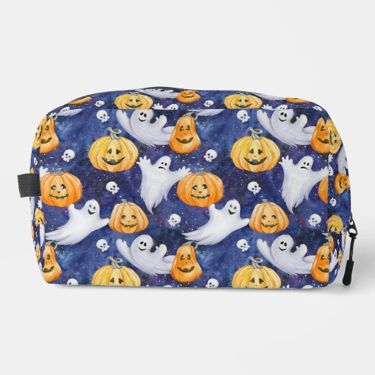 Halloween Waterverf Patroon Toilettasje (Voorkant)