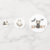 Halloween Waterverf Personages Tafelverstrooiing Confetti (Voorkanten)