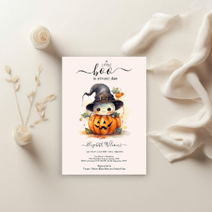 Halloween Waterverf Pompoen Kleine Boo Baby Showe Kaart