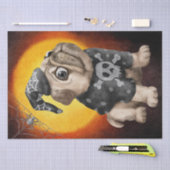 Halloween Waterverf Pug Dog Spider Tissuepapier (Craft)