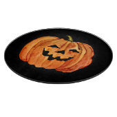 Halloween Waterverf Pumpkin Snijplank (Hoek)