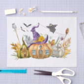 Halloween Waterverf Pumpkins Tissuepapier (Craft)