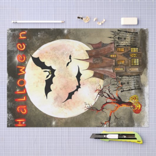 Halloween Waterverf Tissuepapier (Craft)