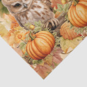 Halloween Waterverf Uilen & Pompoenen Decoupage Tissuepapier (Detail)