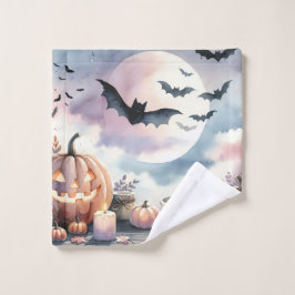 Halloween-waterverf Washandje