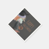 Halloween Waterverf Witch Pumpkin Servet (Hoek)
