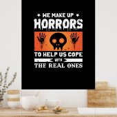 Halloween we maken verschrikkingen op poster (Keuken)
