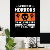 Halloween we maken verschrikkingen op poster (Thuiskantoor)