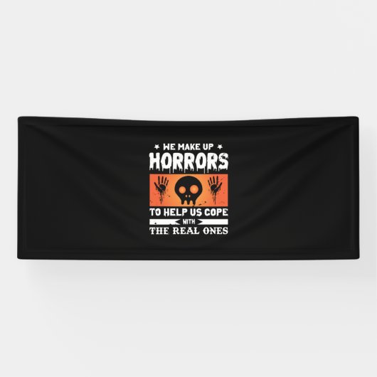 Halloween we maken verschrikkingen op spandoek (Horizontaal)