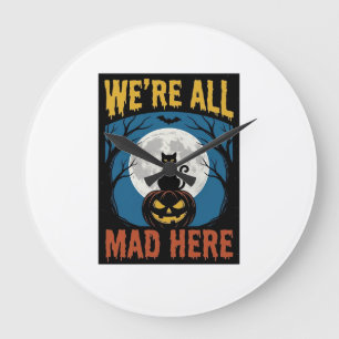 Halloween We Waren Hier Allemaal Gek Maan Kat Pomp Grote Klok