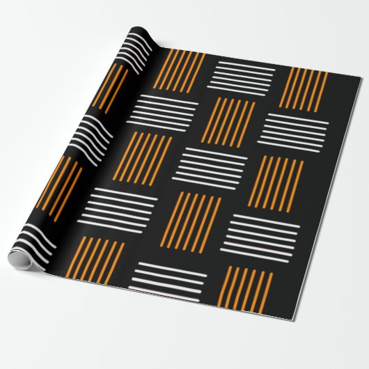 Halloween Weave Cadeaupapier (Uitgerold)