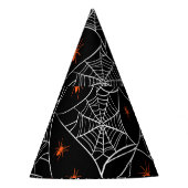 Halloween web en spinnen achtergrond. feesthoedjes (Voorkant)
