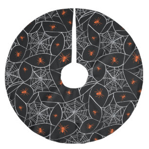 Halloween web en spinnen achtergrond. kerstboom rok
