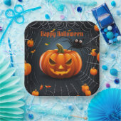 Halloween Web Papieren Bordje (Feest)