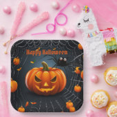 Halloween Web Papieren Bordje (Feest)