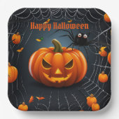 Halloween Web Papieren Bordje (Voorkant)