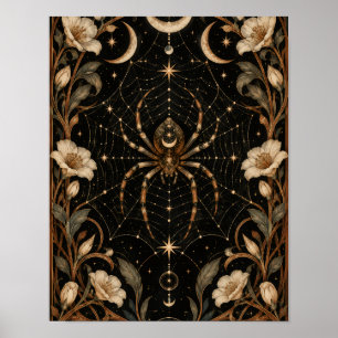 Halloween Web van Hemelse Spin Constellatie Poster