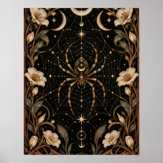 Halloween Web van Hemelse Spin Constellatie Poster (Voorkant)